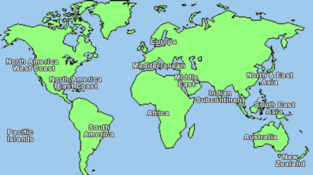 World Map Labels